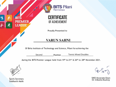 Tennis Mixed Doubles Tournament