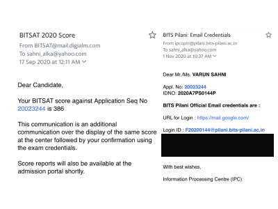 Bitsat Score 386